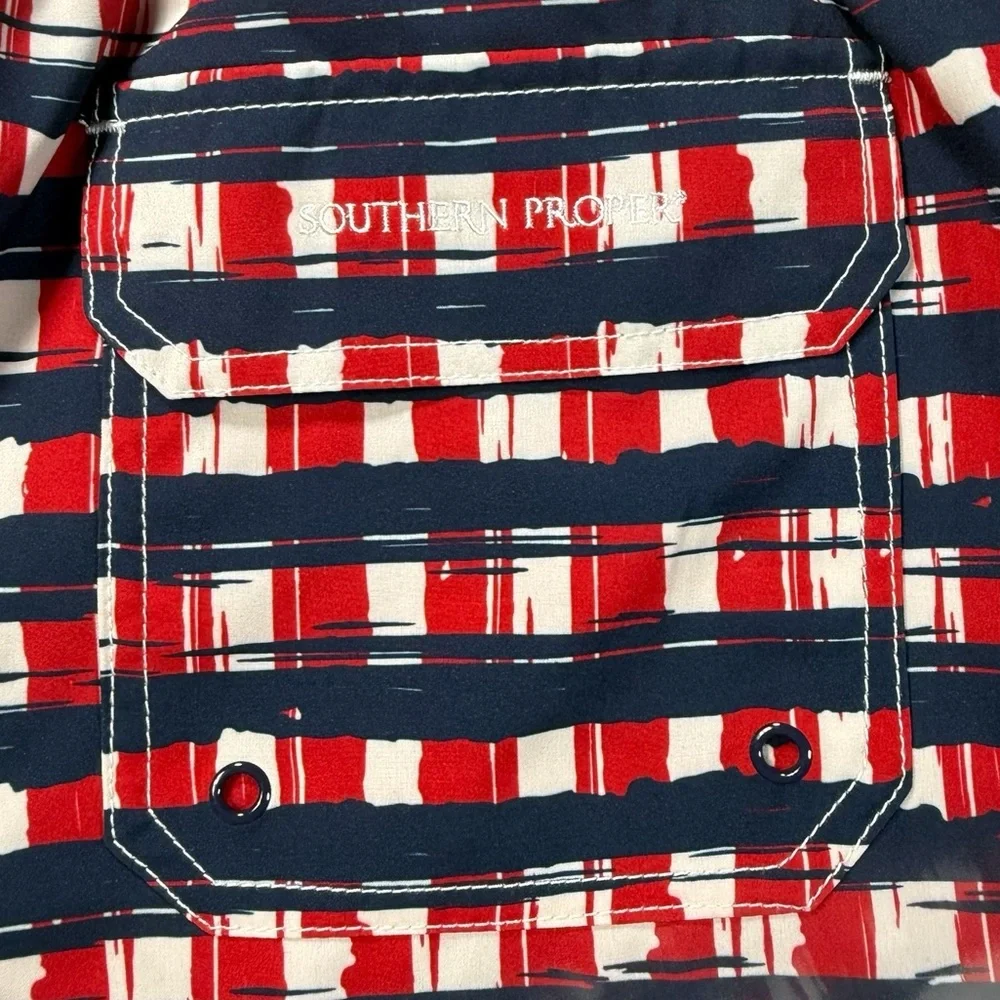 Southern Proper Small Plaid Swim Shorts